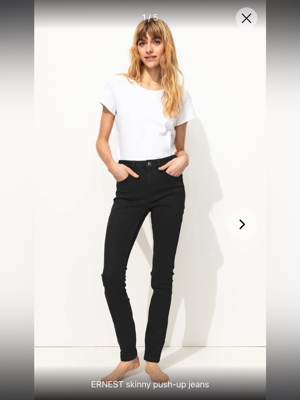 🇫🇷 Promod Ernest Skinny Push-up Jeans- US sz 2